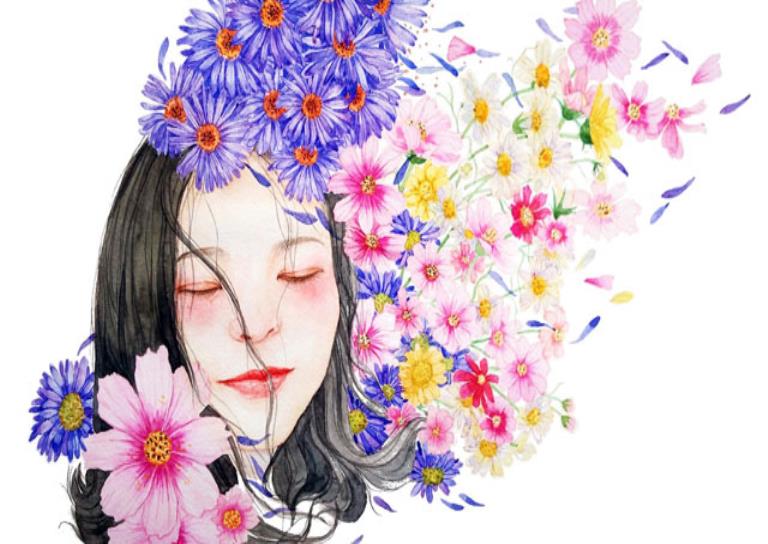 9주│파스텔 일러스트 풍경화 이미지