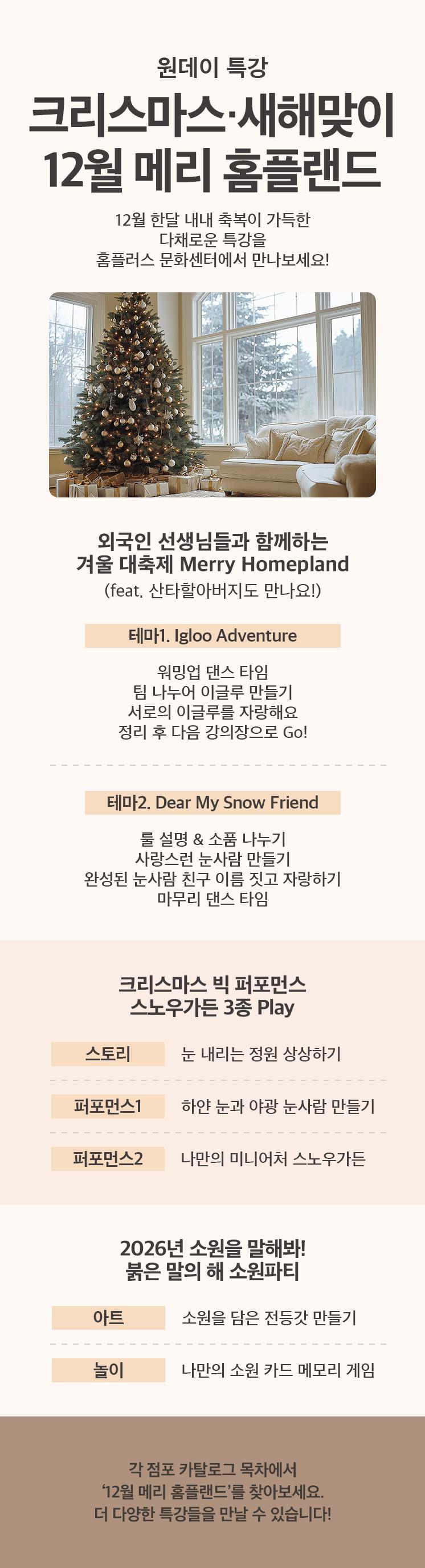 겨울 메리 홈플랜드